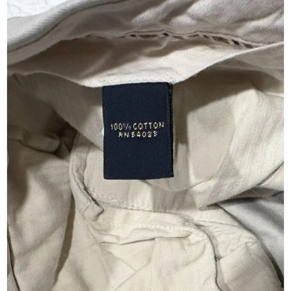 Banana Republic Men's Straight Fit Gavin Pants Khaki 36x32 Tan Preppy Chinos